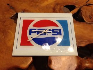 Vintage Pepsi Cola Glass Wall Clock,