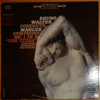 Mahler Symphony 1 " The Titan " ; Bruno Walter; 2 Eye Stereo; Black Letter First