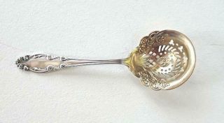 Dominick & Haff Gothic Sterling Silver Sugar Sifter Gold Washed Pierced 38.  8gm