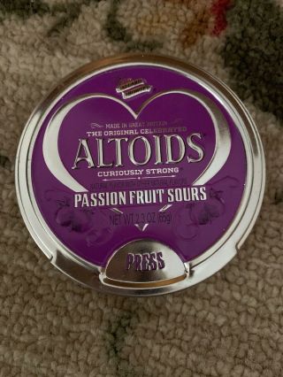 Altoids Tin Passion Fruit Sours Condtion