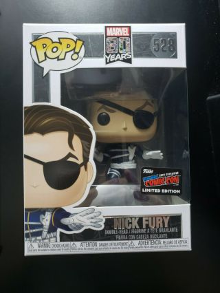 Funko Pop Nick Fury Marvel 80 Years 2019 Nycc Exclusive Official Sticker