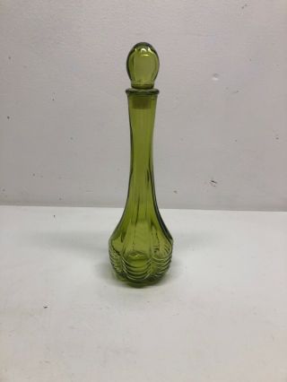 Avon Decanter Seagreen Bud Vase Collectible Vintage 1972 Green Glass