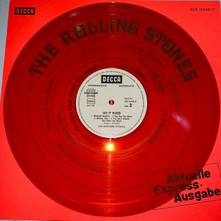 Rolling Stones,  Let It Bleed (alt German Cover),  Orange Colored Vinyl Lp,
