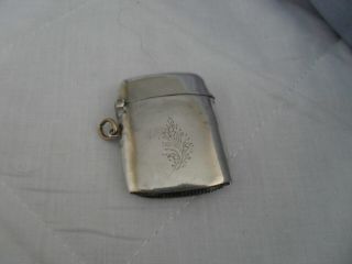 Antique Solid Silver Vesta Case Hallmarked Birmingham 1916