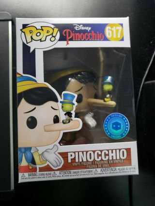 Funko Pop Pinocchio Pop In A Box Piab Exclusive Disney In Hand Jiminy Cricket