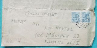 Pow Letter From Internment Camp Dachau - War Crimes Censor 1947
