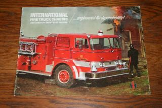 1966 International Harvester Scout Fire Truck Advertising Sales Brochure