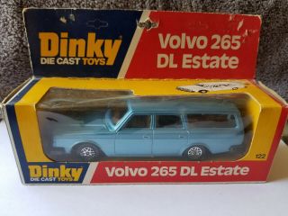 Dinky Toys Diecast Model Car 122 Volvo 265 Dl Estate Wagon Blue Mib