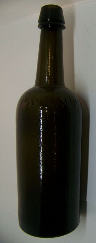 Dyottville Glass Philadelphia Patent quart whiskey bottle with Iron Pontil 2