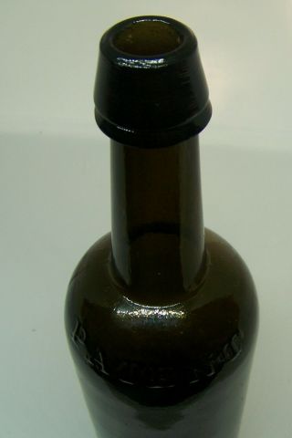 Dyottville Glass Philadelphia Patent quart whiskey bottle with Iron Pontil 3