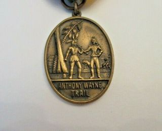 Vintage Boy Scout Medal ANTHONY WAYNE TRAIL Mid Century 3