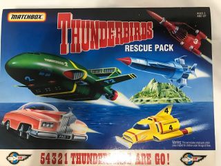 Vintage 1992 Matchbox Thunderbirds Rescue Pack