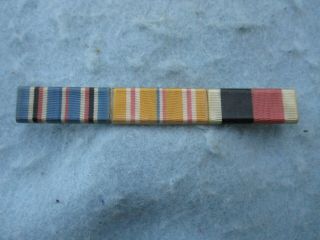 Wwii Us Navy Ribbon Bar Wolf Brown Over Sized Pacific Ato Occupy Marine Cb Ww2