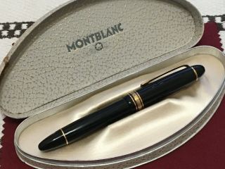 Celluloid Montblanc 146 With 2 - Tone Ef Nib - Restored And Functional