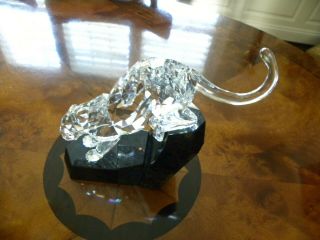 Swarovski Soulmates Panther Clear Crystal Figurine - 874337 Retired No Box