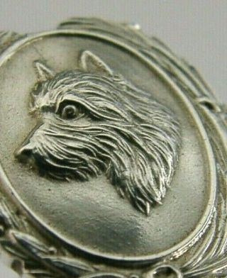 Unusual Sterling Silver West Highland Terrier Dog Spoon 1931