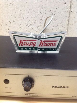 Vintage Krispy Kreme Lucite Handles Cool Food Sign