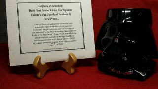 Star Wars Trilogy Limited Edition Darth Vader Autographed Ceramic Mug W/coa