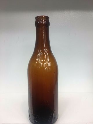 1910 - 1905 Straight Side Amber/brown Coca Cola Bottle Chattanooga Tn,  Tenn