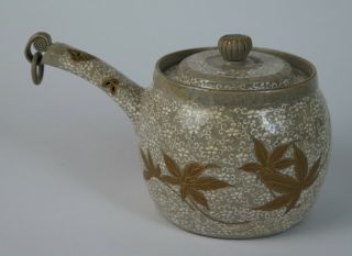 Japanese Banko ware yokode kyusu pottery teapot 3