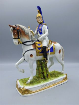 Scheibe - Alsbach Garde Imperial Trampeter On Hose Of Napoleon Guard Porcelain Fig