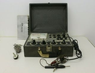 Vintage B & K Dyna - Quik Model 600 Small Tube Tester W/ Manuals