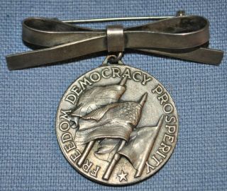 Liberation Of Rome Medal W/ Ribbon Pin Bar