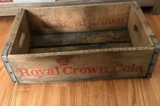 Wood Box Rc Royal Crown Cola Crate Vintage