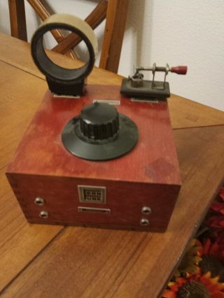 Vintage Fernfunk Crystal Radio With Removable Coil And Detector