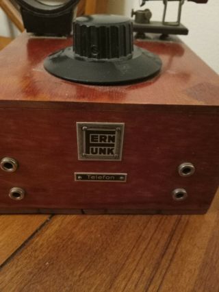 Vintage FernFunk Crystal Radio with removable coil and detector 2