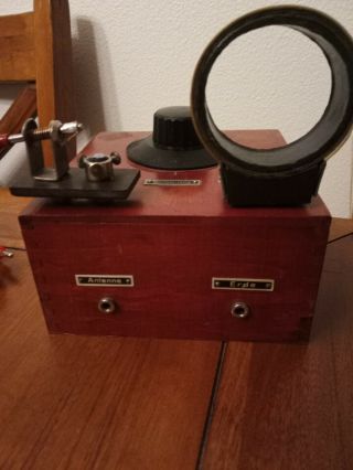 Vintage FernFunk Crystal Radio with removable coil and detector 3