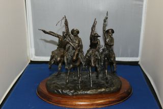 Frederic Remington Bronze Figurine - Franklin - Coming Through The Rye