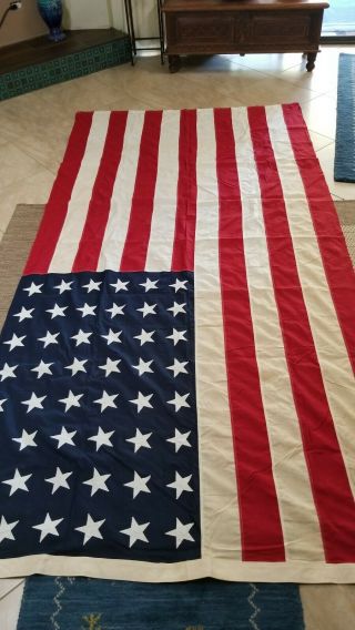 48 Star US Flag Valley Forge WWII 5 x 9.  5 Casket Flag WW2 USA Stiched Stars 3
