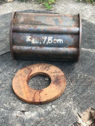 Ww2 Wwii German Ammo Container Part Patr 7.  5 Cm