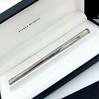 Alfred Dunhill Sterling Silver Line Design 5.  5 " Fountain Pen Nib 18k 750