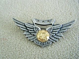 Wwii Us Navy Air Crew Wings Pin Back 2 " N.  S.  Meyers Inc.  York