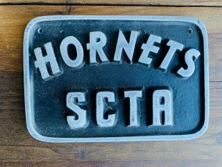Vintage Car Club Plaque Scta Hornets California License Plate Rat Rod