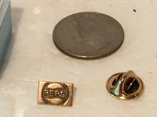 Vintage 10k Solid Yellow Gold Pepsi Soda Lapel Pin Employee Years Of Service
