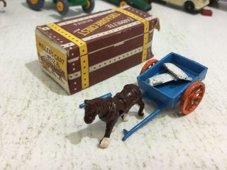 1950s Moko Matchbox Farmette Treasure Chest 12 Farm Cart Horse Wagon Parts Res