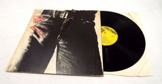 The Rolling Stones " Sticky Fingers " Vinyl Lp With Zip German Coc - A14