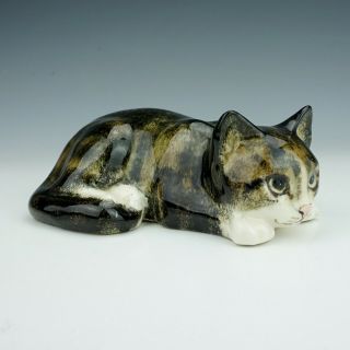 Vintage Kensington Pottery - Winstanley Hand Painted Kitten Cat Figure