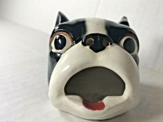 Boston Terrier Dog Ceramic Smoking Head