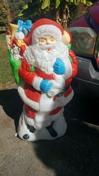 Vintage Large Santa Lighted Santa 