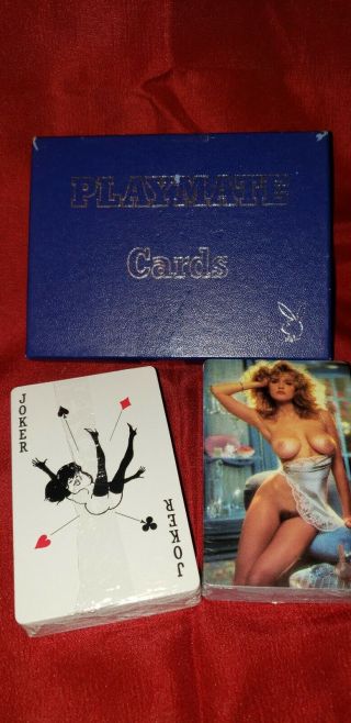 1986 Rare Playboy Playmate Pin - Up Playing Cards Double Deck Both