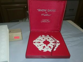 Longaberger Collectors Club Snow Days By Mathew 2003 Christmas Ornament