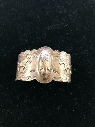 Navajo Sterling Silver Cuff Bracelet Vintage Native American