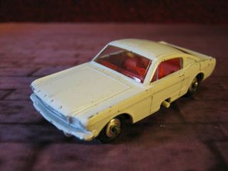 Vintage Matchbox No.  8 Ford Mustang Made In England 1960s