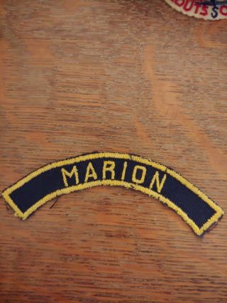 Boy Scout Bsa Marion Blue Gold Community Strip Order Arrow Nj National Jamboree
