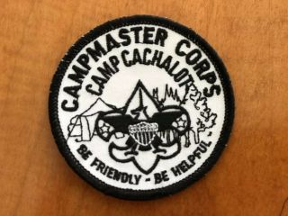 Camp Cachalot Scout Reservation [rare] “campmaster” Patch
