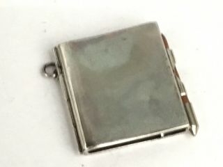 Antique Solid Silver Note Book Holder,  1905,  For Chain Or Chatelaine